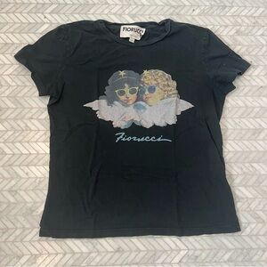 Fiorucci angel black t shirt size xs